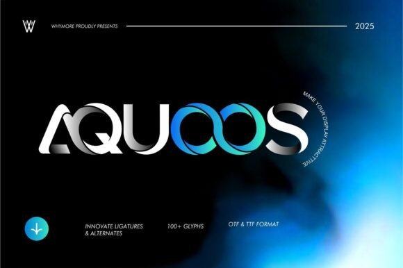 Aquoos: Futuristic Font for Crafters