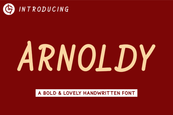 Arnoldy: A Bold Handwritten Font