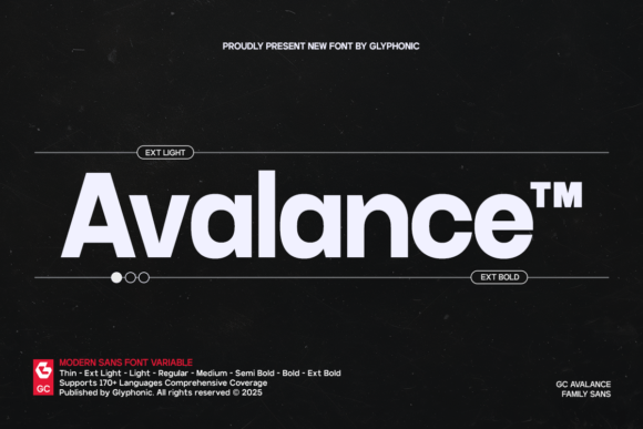 Avalance: A Modern Sans Serif for Designers
