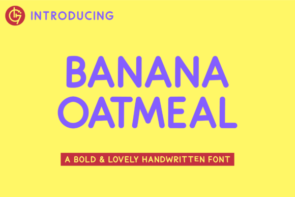 Banana Oatmeal Font for Creative Projects