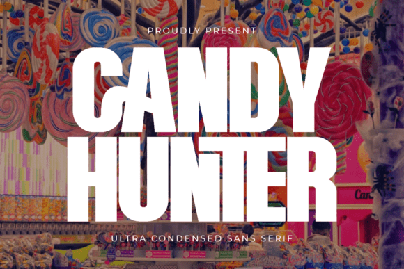 Candy Hunter: A Bold, Playful Font for Modern Brands