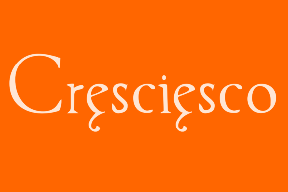 Cresciesco Font: Elegant Branding