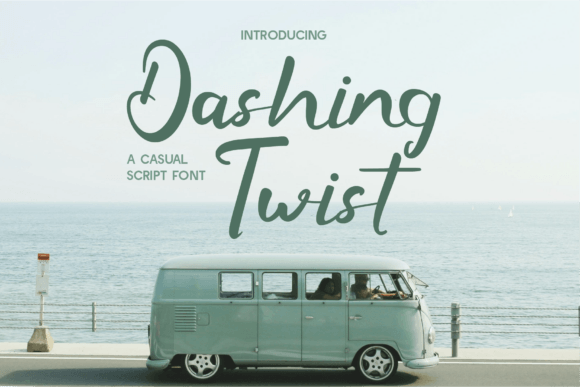 Dashing Twist: A Casual Script Font for Creative Projects