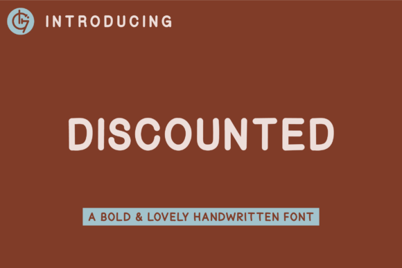 Discounted Font: Bold & Personal