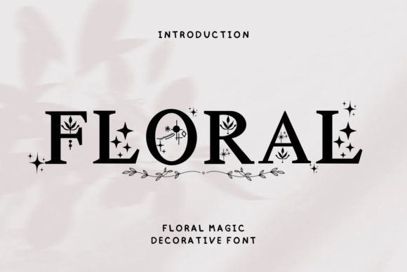 Floral Magic Font for Web Design