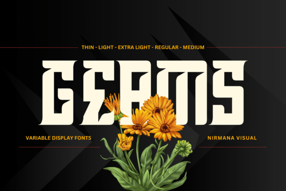 Geams: A Bold Display Font for Creative Projects