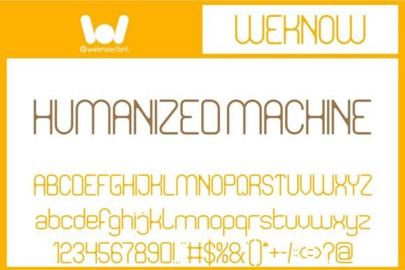 Humanized Machine Font