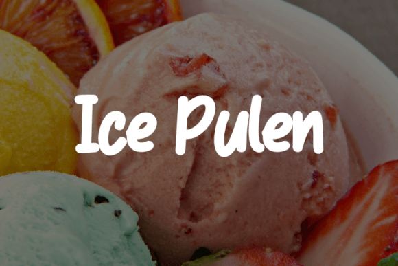 Ice Pulen: A Font That Shines