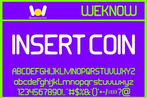 Insert Coin: A Font for Modern Business