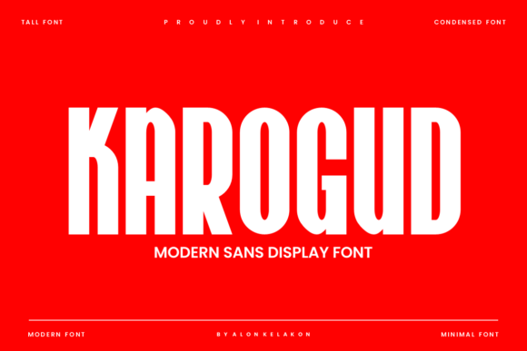 Karogud: A Bold Sans Serif for Editorial Design