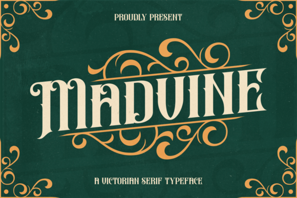 Madvine: A Bold Blackletter Font