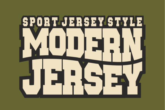 Modern Jersey Font for Bold Design