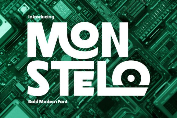 Monstelo: Bold Font for Modern Design