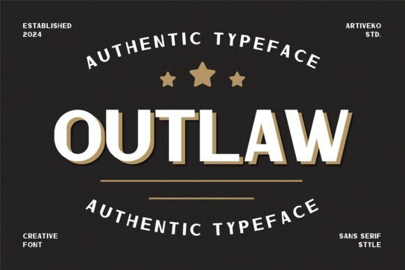 Outlaw: A Bold Vintage Display Font