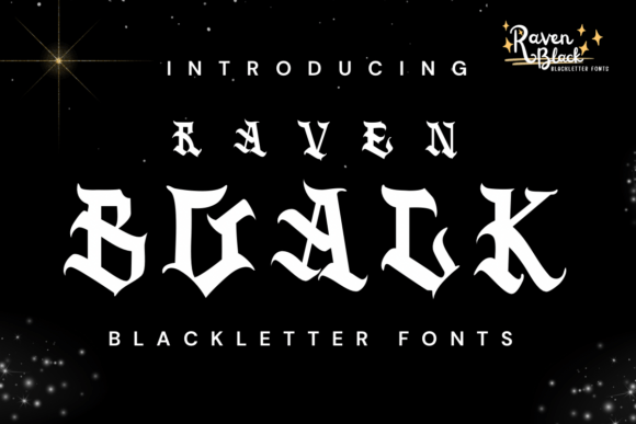 Raven Black Font: Bold & Gothic