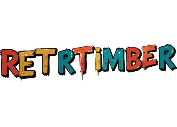 Retrtimber: A Bold Color Font for Creative Projects