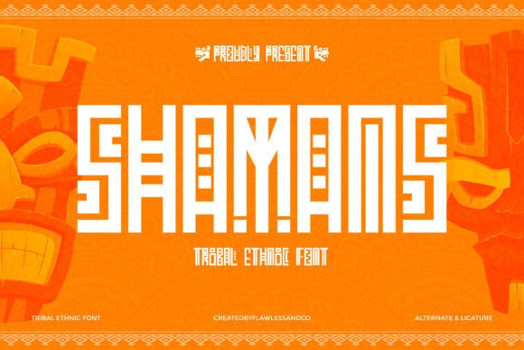Shamans Font: Tribal Type for Editorial Design