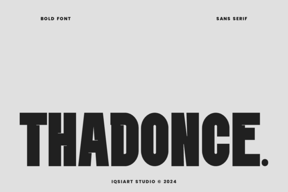 Thadonce: Bold Sans Serif for Web Design