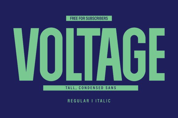 Voltage: A Font That Powers Your Brand