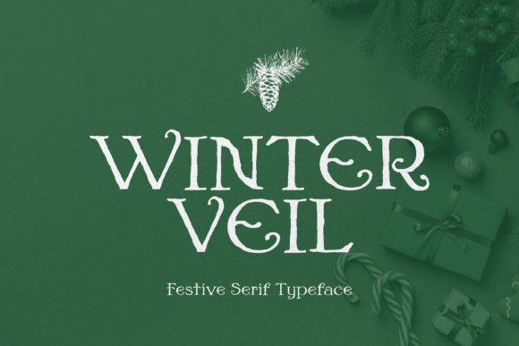 Winter Veil: A Festive Serif Font