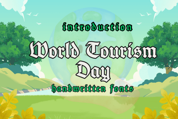 World Tourism Day Font for Creative Projects